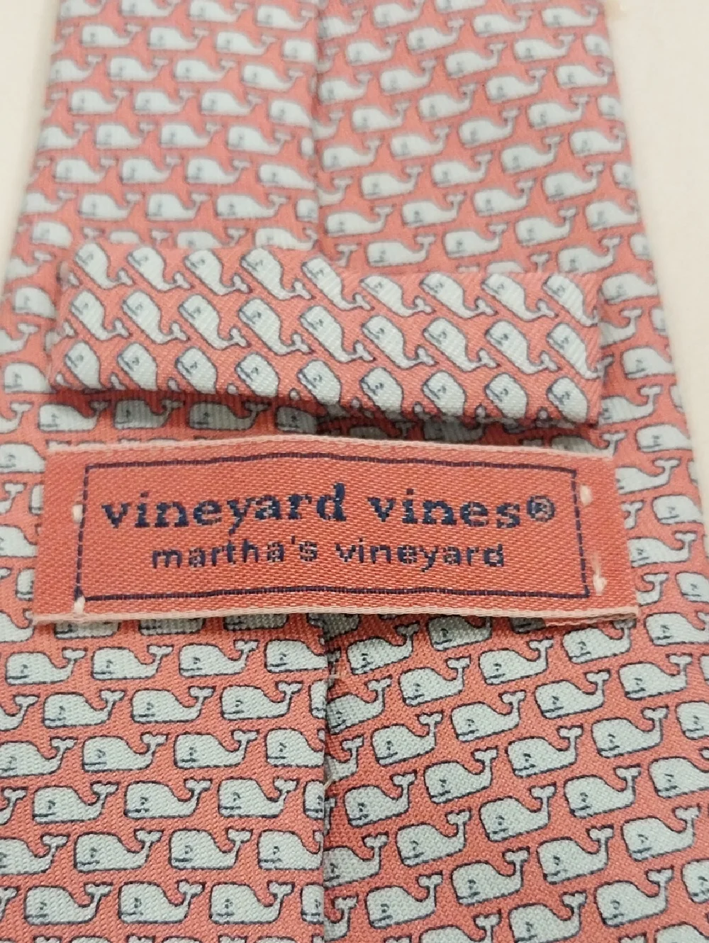 Boys Vineyard Vines Pink Micro-Whale Silk Tie